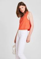 Women Red Tank with Details