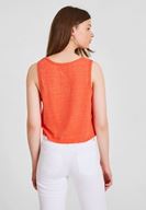 Women Red Tank with Details