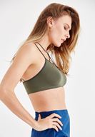 Women Green Bustier with Back Details