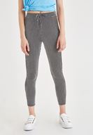 Bayan Siyah/Beyaz Çizgili Jogger