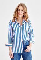 Women Mixed Shirt with Stripe Details