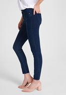 Bayan Mavi Orta Bel Dar Paça Denim