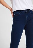 Bayan Mavi Orta Bel Dar Paça Denim