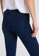 Bayan Mavi Orta Bel Dar Paça Denim