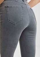 Bayan Gri Ultra Yüksek Bel Skinny Denim