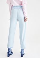 Bayan Mavi Beli Kemerli  Pantolon ( TENCEL™ )