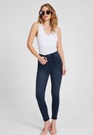 Women White Lyocell V Neck Blouse