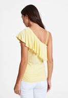 Women Yellow Ruffled Blouse