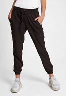 Bayan Siyah Beli Lastik Detaylı Jogger ( TENCEL™ )