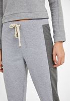 Bayan Gri Orta Bel Jogger Pantolon