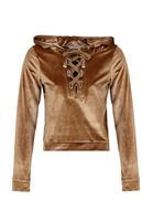 Bayan Altın Yumuşak Tuşeli Sweatshirt