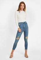 Bayan Mavi Ultra Yüksek Bel Skinny Pantolon