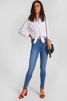 Bayan Mavi Yüksek Bel Denim Jegging