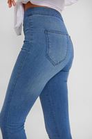 Bayan Mavi Yüksek Bel Denim Jegging