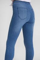 Bayan Mavi Yüksek Bel Denim Jegging