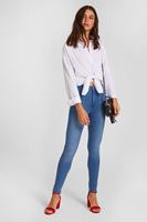 Bayan Mavi Yüksek Bel Denim Jegging