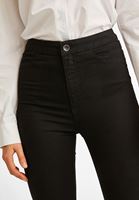 Bayan Siyah Ultra Yüksek Bel Denim Pantolon