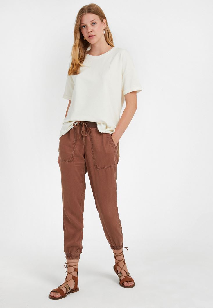 Women Cream Oversize T-Shirt