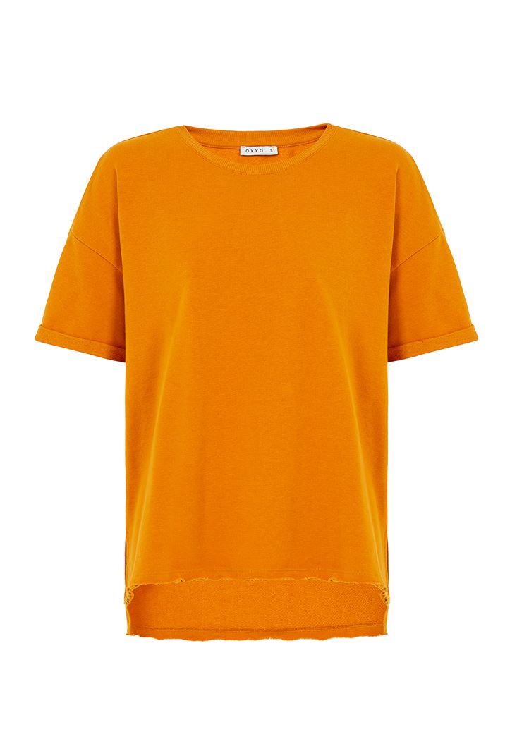Women Orange Oversize T-Shirt