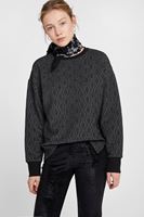 Bayan Çok Renkli Sim Detaylı Sweatshirt