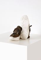 Bayan Yeşil Kalın Tabanlı Desenli Sneaker
