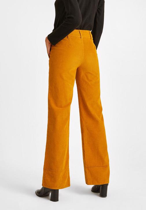 yellow corduroy pants womens