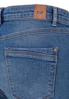 Bayan Lacivert Boru Paça Denim Pantolon