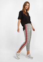 Bayan Siyah Ekoseli Jogger Pantolon