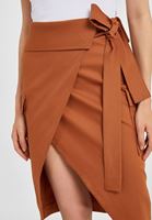 Women Brown Belt Detailed Skirt