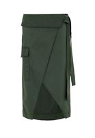 Women Green Belt Detailed Skirt