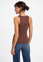 Bayan Kahverengi Halter Yaka Atlet