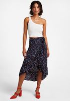 Bayan Krem Tek Omuz Crop Top