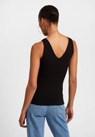 Women Black V-Neck Top
