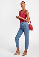Women Pink V-Neck Top