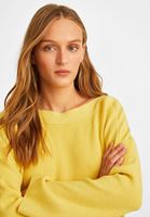Women Yellow Pullover with Knot Details
