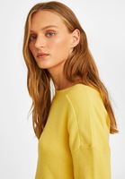 Women Yellow Pullover with Knot Details