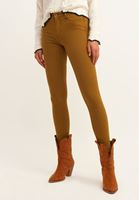 Bayan Yeşil Orta Bel Skinny Pantolon