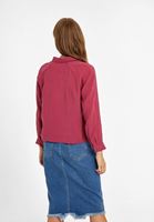 Women Pink Knot Detailed Shirt