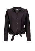 Women Black Knot Detailed Shirt
