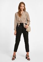 Women Beige Knot Detailed Shirt