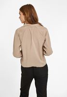 Women Beige Knot Detailed Shirt