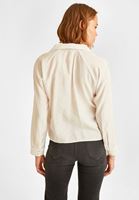 Women Cream Knot Detailed Shirt