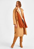 Women Cream Knot Detailed Shirt