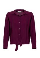 Women Purple Knot Detailed Shirt