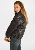 Women Black Oversize Puffer Jacket