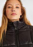 Women Black Oversize Puffer Jacket