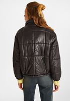 Women Black Oversize Puffer Jacket