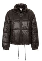Women Black Oversize Puffer Jacket