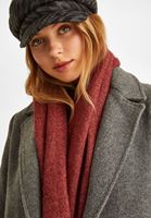Women Bordeaux Long Shawl