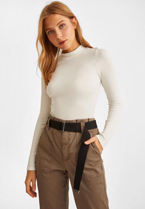 Slouchy Pantolon ve Kürk Kaban Kombini